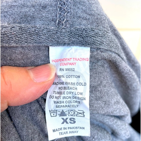 Independent Trading Company, Gray, Hoodie, Size XS - Picture 3 of 3